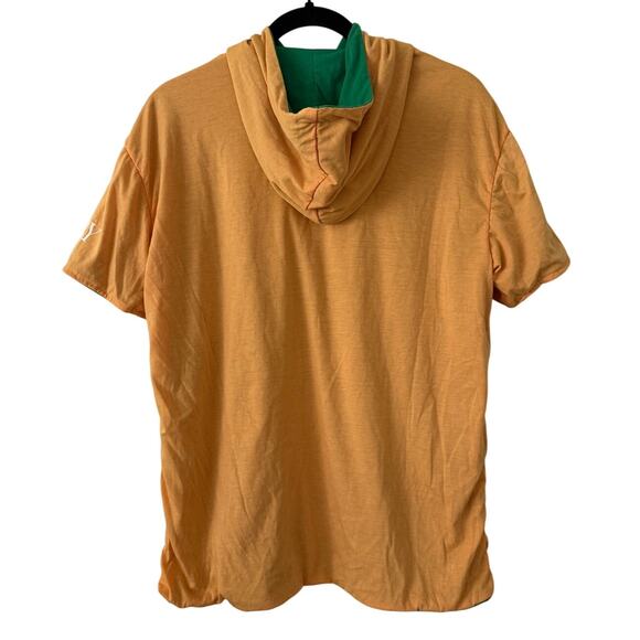 RARE Oakland Athletics Green/Gld Unisex Baseball Reversible ShortSleeve Hoodie-M - Picture 2 of 7